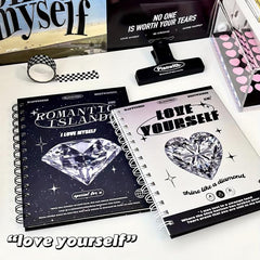 Rhinestone Series Notebook for Students with Coil Binding