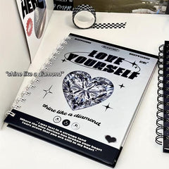 Rhinestone Series Notebook for Students with Coil Binding