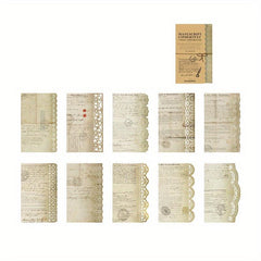 20pcs Retro Hollow Lace Memo Pad Collage Paper