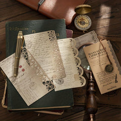 20pcs Retro Hollow Lace Memo Pad Collage Paper