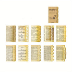 20pcs Retro Hollow Lace Memo Pad Collage Paper