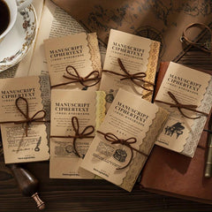 20pcs Retro Hollow Lace Memo Pad Collage Paper
