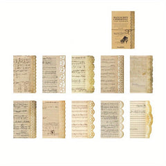 20pcs Retro Hollow Lace Memo Pad Collage Paper