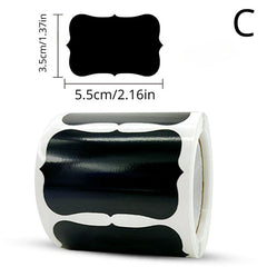 150pcs Blackboard Sticker for Glass Jars and Bottles