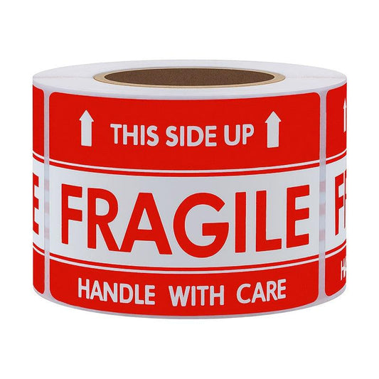 Fragile Handle With Care Label Roll 51x76mm 40mm Core