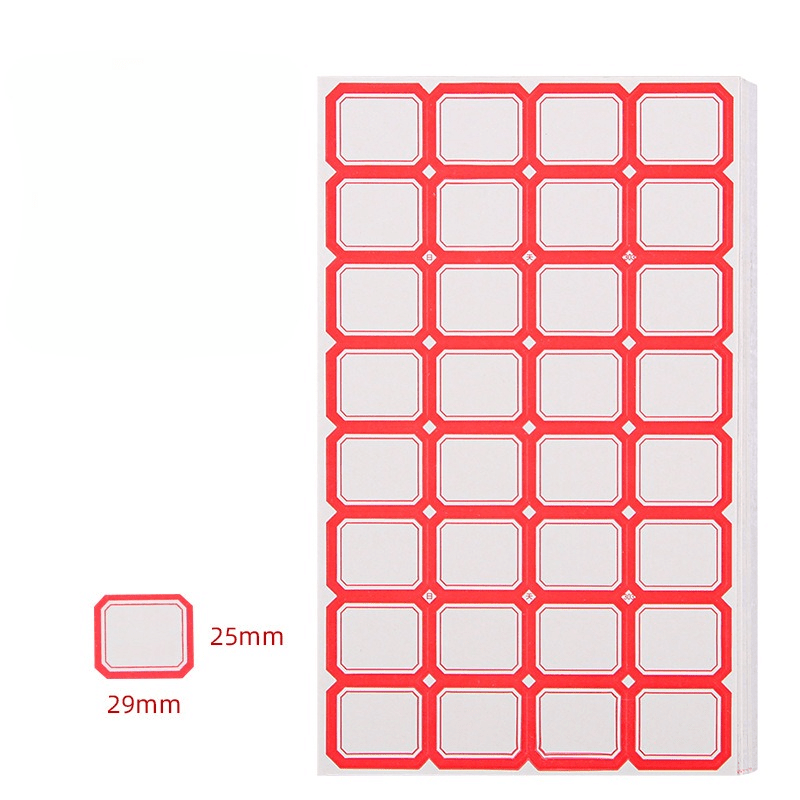 Self Adhesive Label Stickers, 50 Handwritten Pricing Paper Name Stickers