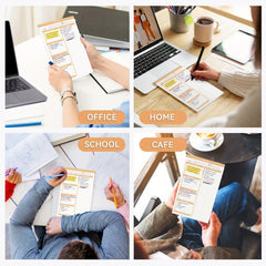 Daily Planner Notepad Undated 52 Sheet Appointment Book 5.5x8.5inch