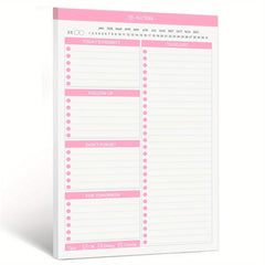 Daily Planner Notepad Undated 52 Sheet Appointment Book 5.5x8.5inch