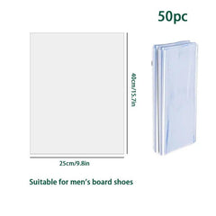 50pcs Clear PVC Shrink Wrap Bags for Soap Sleeve Packaging Bath Bomb Jars Gift