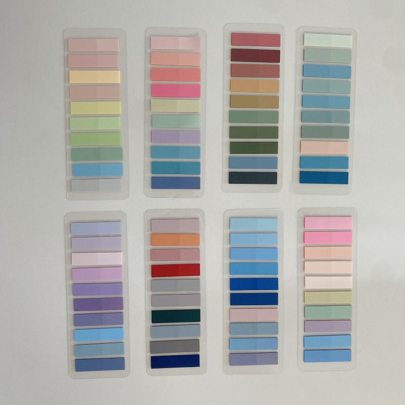 800pcs Morandi Self-adhesive Index Labels Clear