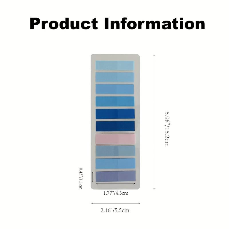 800pcs Morandi Self-adhesive Index Labels Clear