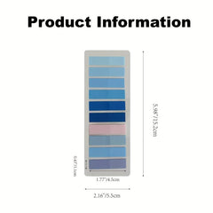 800pcs Morandi Self-adhesive Index Labels Clear