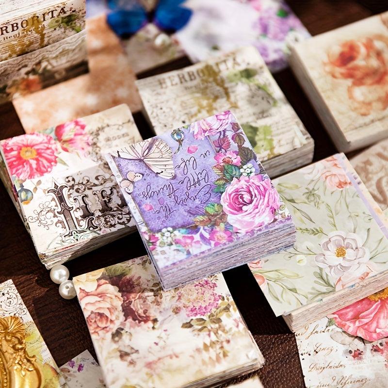200pcs Writing Paper Decoupage Paper DIY Origami Framed Gift Boxes