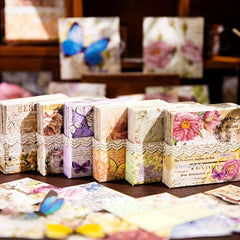 200pcs Writing Paper Decoupage Paper DIY Origami Framed Gift Boxes