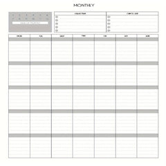 Desktop Planner Schedule Efficient Work Monthly Planner