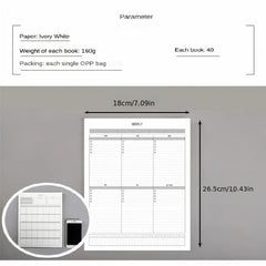 Desktop Planner Schedule Efficient Work Monthly Planner