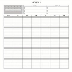 Desktop Planner Schedule Efficient Work Monthly Planner