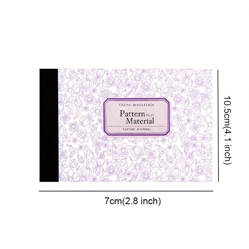 40 Vintage Floral Scrapbook Paper Sheets for Writing, Drawing & Crafting