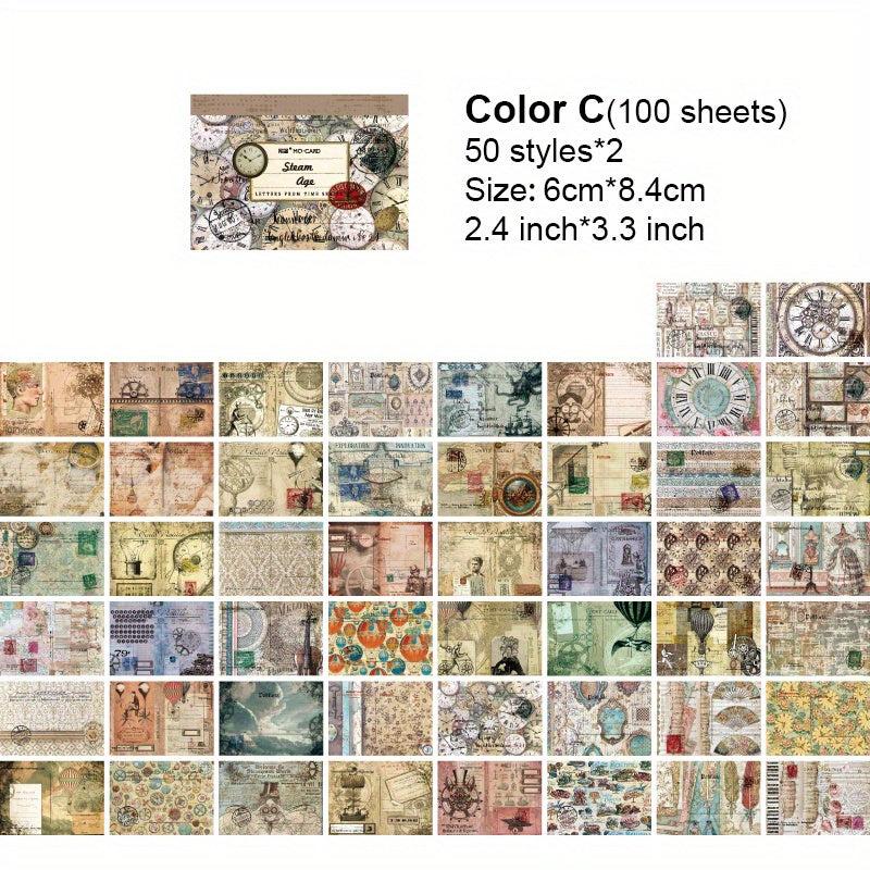 100 Vintage Scrapbooking Supplies Craft Paper & More