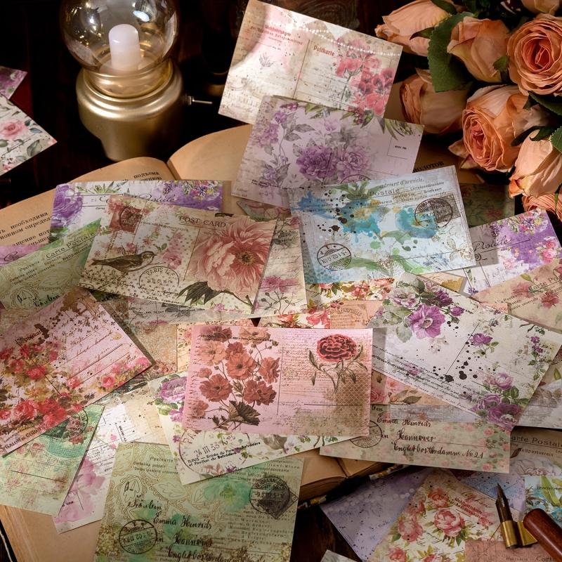 100 Vintage Scrapbooking Supplies Craft Paper & More