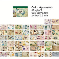 100 Vintage Scrapbooking Supplies Craft Paper & More