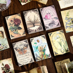 60 Vintage Floral Butterfly Scrapbook Paper for DIY Crafts