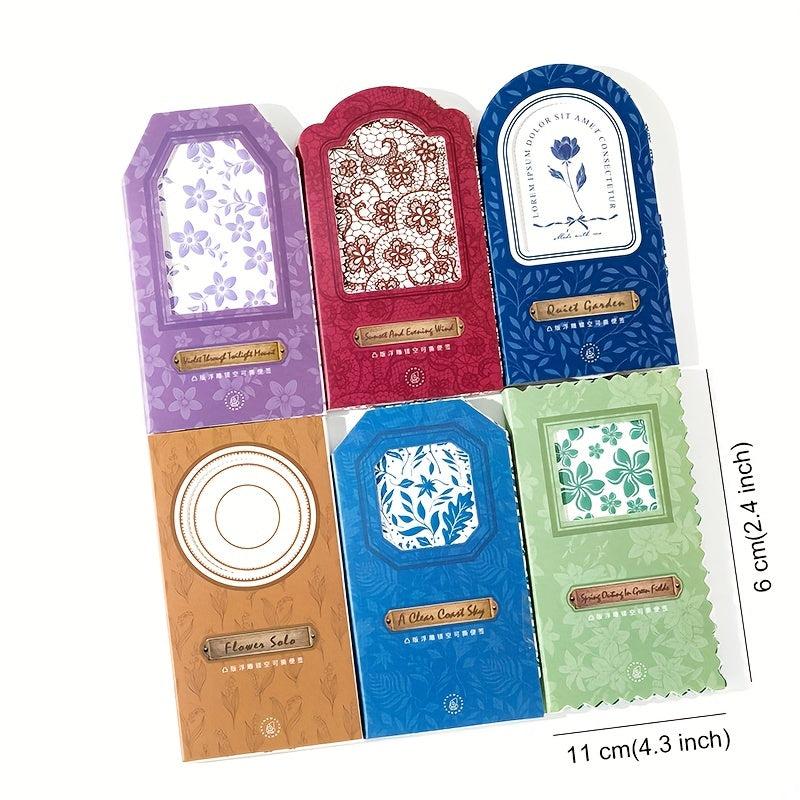 15 Vintage Floral Embossed Scrapbook Paper Sheets