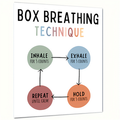 Mindfulness Breathing Technique Poster
