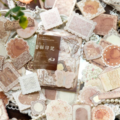 100 Sheets Vintage Frame Scrapbook Paper Supplies Non Sticky Memo Pad Pack