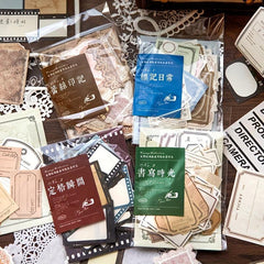 100 Sheets Vintage Frame Scrapbook Paper Supplies Non Sticky Memo Pad Pack