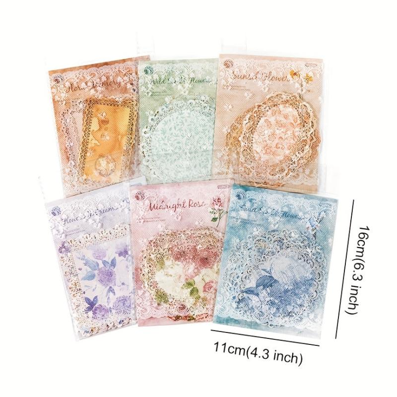 10 Vintage Lace Craft Kits for Journals Planners Notebooks