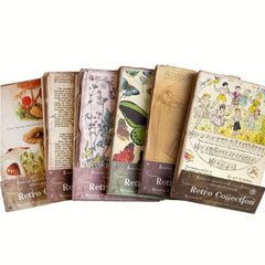 50pcs Vintage Floral Scrapbook Paper for Journaling DIY Crafts
