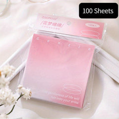 100pcs Gradient DIY Fantasy Decorative Paper Memo Pad