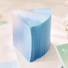 100pcs Gradient DIY Fantasy Decorative Paper Memo Pad