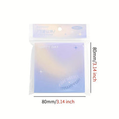 100pcs Gradient DIY Fantasy Decorative Paper Memo Pad