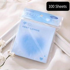 100pcs Gradient DIY Fantasy Decorative Paper Memo Pad