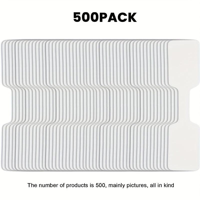 500 Jewelry Tags Stickers Self Adhesive Blank Identification Label