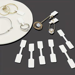 500 Jewelry Tags Stickers Self Adhesive Blank Identification Label