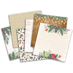 24 Sheets Christmas Background Paper Cut Paper DIY for Creative Production