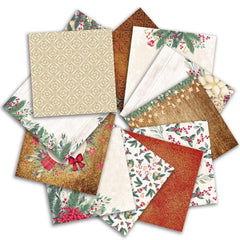 24 Sheets Christmas Background Paper Cut Paper DIY for Creative Production