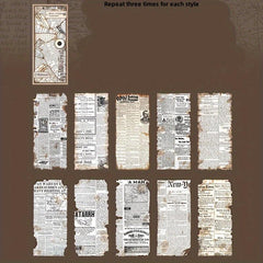 30pcs Old Dream Book Series Art Notebook Paper Pack