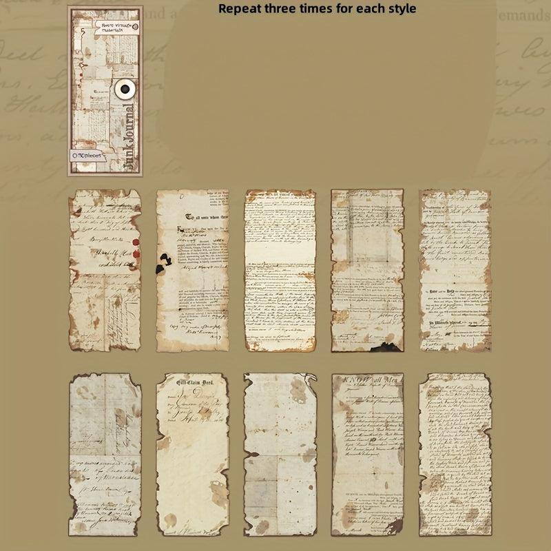 30pcs Old Dream Book Series Art Notebook Paper Pack