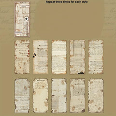 30pcs Old Dream Book Series Art Notebook Paper Pack