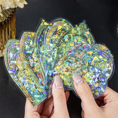 10pcs Waterproof Rose Window Stickers for Planners Scrapbook Laptops