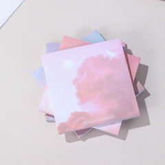 4pcs Colorful Cloud Sticky Notes 3x3 Inch 50 Sheets