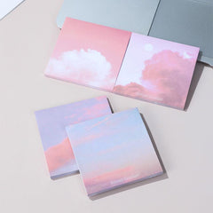 4pcs Colorful Cloud Sticky Notes 3x3 Inch 50 Sheets