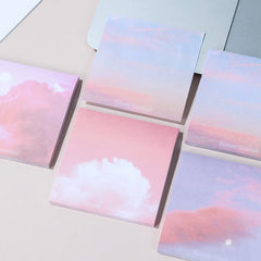 4pcs Colorful Cloud Sticky Notes 3x3 Inch 50 Sheets