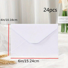 24pcs Double Adhesive Paper Envelope Invitation Envelope