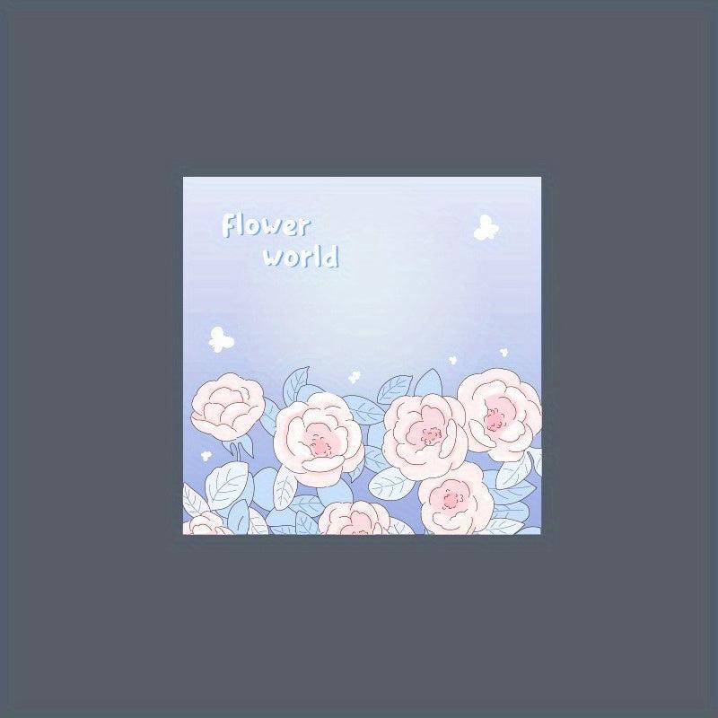 Cartoon Tulip Sticky Notes Memo Pad for Students