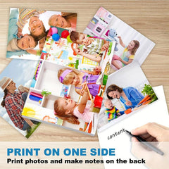 Glossy Photo Paper 3.5x5 100 Sheets 53lb 200Gsm Blank Back
